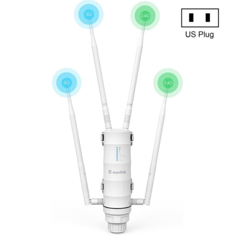WAVLINK WN572HP3 AC1200 Dual Band Weatherproof Wireless Router Outdoor WiFi Extender, US Plug, EU Plug, UK Plug, AU Plug WAVLINK WN572HP3 AC1200 Dual Band Weatherproof Wireless Router Outdoor WiFi Extender, US Plug, EU Plug, UK Plug, AU Plug
